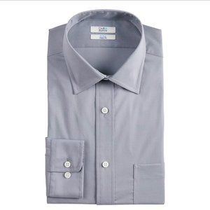 NWT Croft & Barrow Classic-Fit No-Iron Dress Shirt